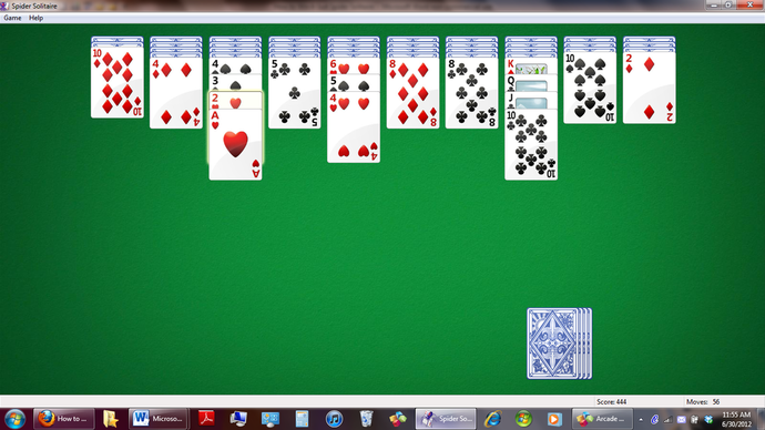 two suit spider solitaire tips