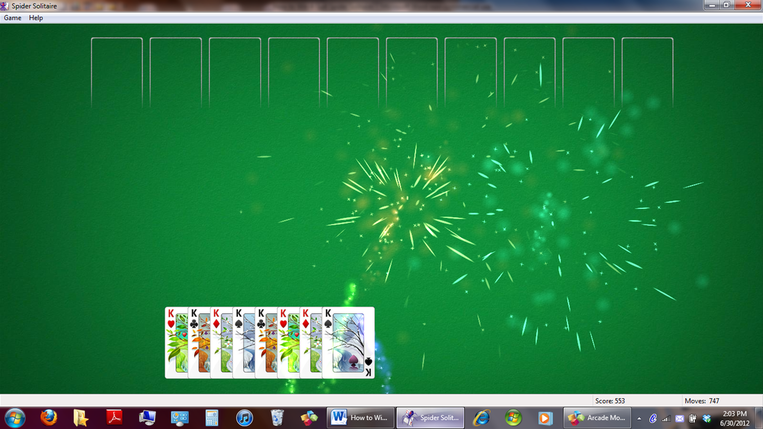 How do you play spider solitaire?