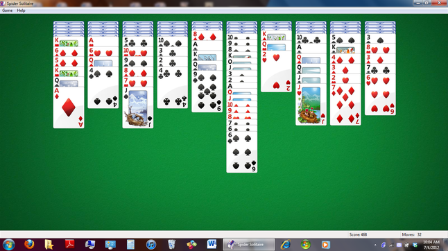 spider solitaire 4 suits possible
